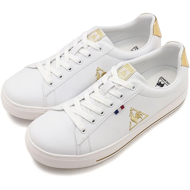 ルコック スポルティフ Le Coq Sportif レディース スニーカー テルナバウンドコート Teluna Bound Court ホワイト ゴールド ホワイト系 Ql1pjc21wg Ssq1 ミスチーフ Paypayモール店 通販 Paypayモール