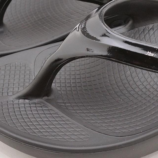 6か月保証 ウーフォス OOFOS リカバリーサンダル ウーララ OOlala 2000070050182 レディース ランニング トングサンダル Black ブラック系 正規取扱店 | OOFOS | 03