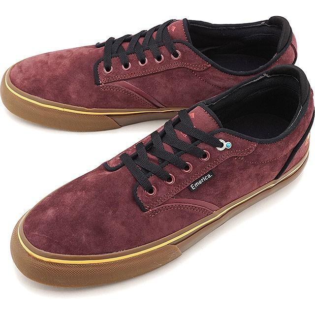 エメリカ Emerica ディクソン DICKSON メンズ・レディース スニーカー 靴 スケシュー スケートボーディング BURGUNDY GUM バーガンディー系  SS20｜mischief