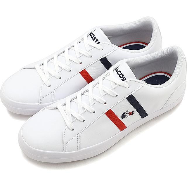 ラコステ LACOSTE レディース レロンド W LEROND TRI 1 ルロン スニーカー 靴 WHT NVY RED ホワイト系 39CFA0087-407｜mischief