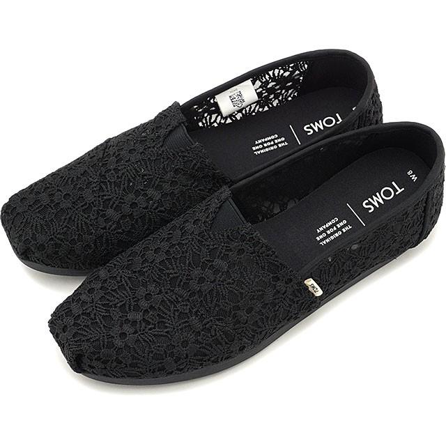 トムス TOMS レディース アルパルガータ W Classic ALPARGATA エスパドリーユ トムズシューズ 靴 Black Floral Lace ブラック系 10015063 SS20｜mischief