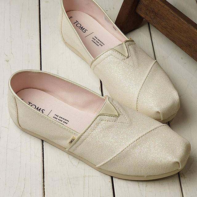 トムス TOMS レディース アルパルガータ W Classic ALPARGATA エスパドリーユ トムズシューズ 靴 Ivory Glitter ホワイト系 10015048 SS20｜mischief｜02