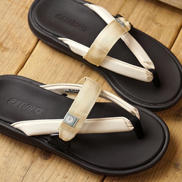 HEWN トングサンダル ブラック×ホワイト HI-TEC（ハイテック） カワズ トング2 KAWAZ THONGS II メンズ