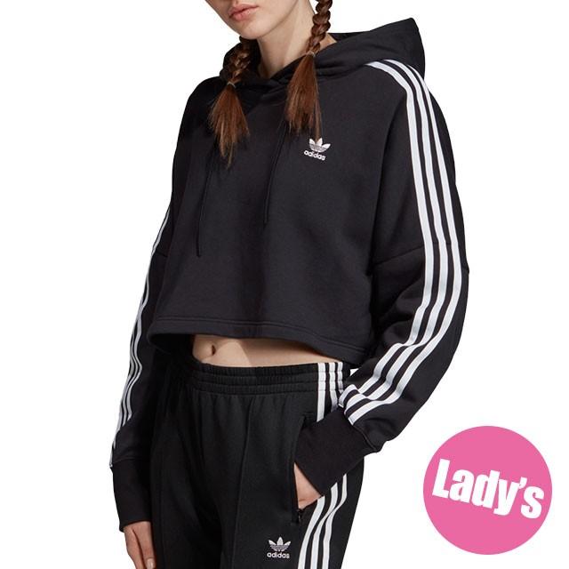 アディダスオリジナルス adidas Originals レディース スウェットパーカー クロップド フード CROPPED HOOD FZG48  ED7554 SS20 ショート丈 フーディー BLACK : 10062518 : ミスチーフ - 通販 - Yahoo!ショッピング