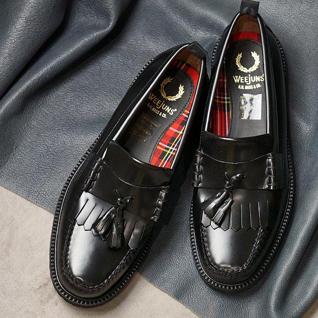 美品】G.H.BASS×FRED PERRY タッセルローファー ブラック 靴