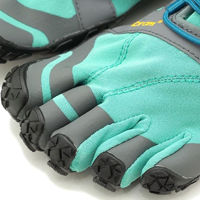 ビブラムファイブフィンガーズ Vibram FiveFingers 5本指シューズ トレイルランニング用 V-Trail 2.0 19W7603 SS20 レディース ベアフット 靴 Blue Green｜mischief｜04