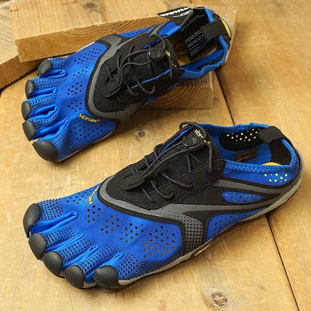 ビブラムファイブフィンガーズ Vibram FiveFingers 5本指シューズ ランニング ウォーキング用 V-RUN M 20M7002 SS20 メンズ スニーカー BLUE BLACK ブルー系｜mischief｜02