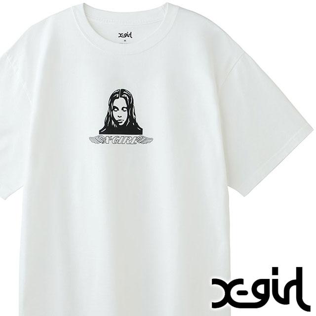 X-girl（エックスガール） レディース Tシャツ ANGEL FACE S S TEE 