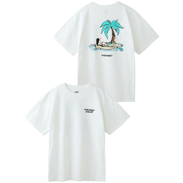 エックスガール X-girl レディース Tシャツ PARADISE S S TEE 105202011022 SU20 XGIRL トップス 半袖 WHITE ホワイト系｜mischief｜02