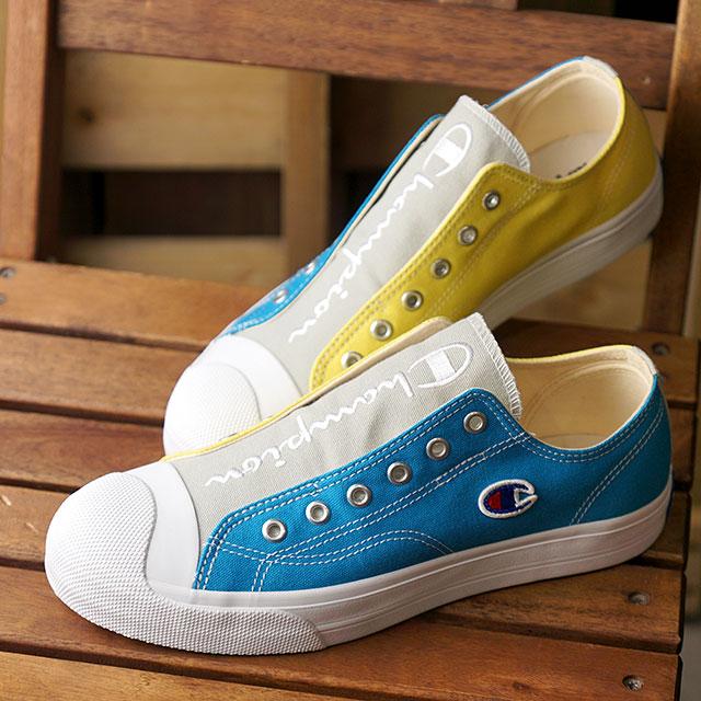チャンピオン Champion スニーカー センターコート スリップ2 Center Court Slip 2 Cp Lc037 Fw ローカット キャンバス スリッポン Bl Gy Yl ブルー系 ミスチーフ Paypayモール店 通販 Paypayモール