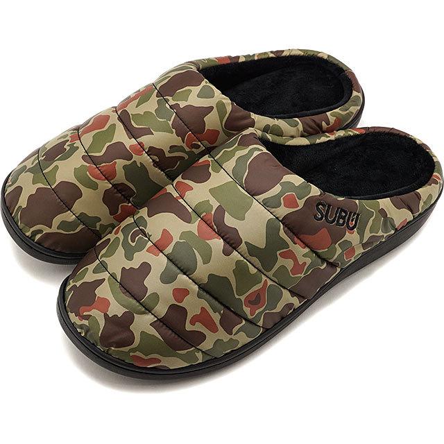 スブ Subu 冬サンダル Subu Fw21 メンズ レディース 外履き 室内履き ルームシューズ 中綿スリッパ Duck Camo カモ柄 ミスチーフ Paypayモール店 通販 Paypayモール