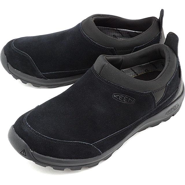 返品交換送料無料 キーン KEEN スニーカー グリーザー モック ウォータープルーフ M GLIESER MOC WP 1023837 メンズ 防水 スリッポン Black Black ブラック系 | KEEN