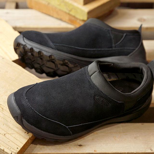 返品交換送料無料 キーン KEEN スニーカー グリーザー モック ウォータープルーフ M GLIESER MOC WP 1023837 メンズ 防水 スリッポン Black Black ブラック系 | KEEN | 01