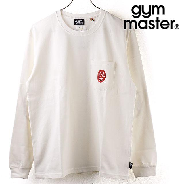 ジムマスター gym master メンズ ヒジレスラーロンTee G533625-01 FW20 トップス カットソー 長袖Tシャツ ホワイト ホワイト系 | gym master