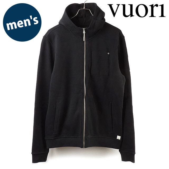 ヴオリ Vuori ヴォーリ メンズ シーサイドフーディー SEASIDE HOODIE V242 FW20 ブオリ トップス スウェット ジップアップパーカー ジム トレーニング BLK | ブランド登録なし