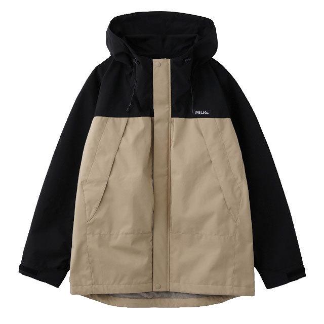 新品】ミルクフェド バックロゴ入りバイカラーマウンテン