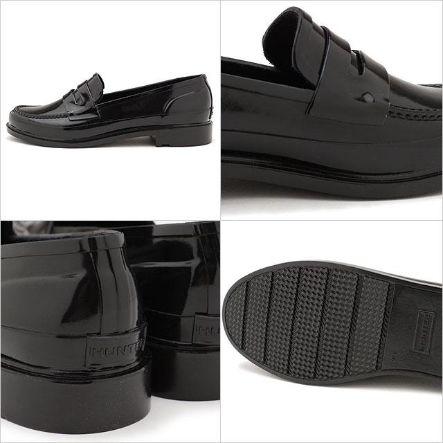 ハンター HUNTER オリジナル ペニーローファー W ORIGINAL PENNY LOAFER WFF1006RGL-BLK FW20 レディース ラバーシューズ 防水 BLACK ブラック系｜mischief｜03