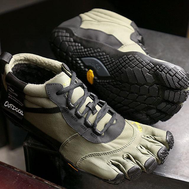 ビブラムファイブフィンガーズ Vibram FiveFingers 5本指シューズ アウトドア V-Trek Insulated 20M7803 FW20 メンズ Military Black グリーン系｜mischief｜02