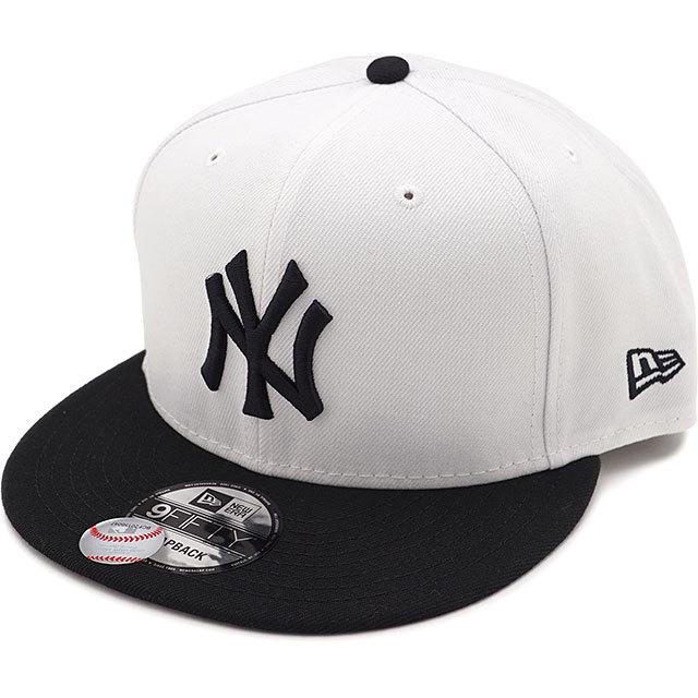 ニューエラ NEW ERA キャップ 9FIFTY NY ニューヨーク・ヤンキース 13562084 定番 フリーサイズ ポリエステル コットン 帽子 WHT BLK ホワイト系 正規取扱店 | NEW ERA