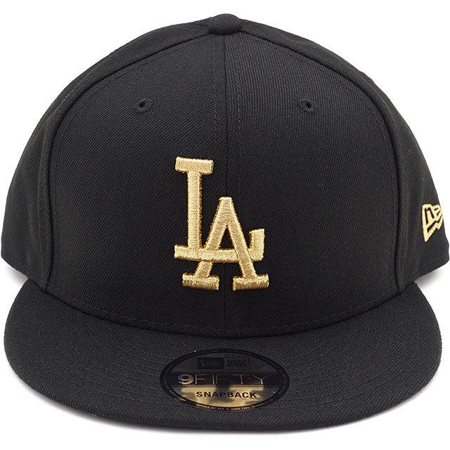 ニューエラ NEW ERA キャップ 9FIFTY LAD ロサンゼルス・ドジャース 13562104 定番 フリーサイズ ポリエステル コットン 帽子 BLK GLD ブラック系 正規取扱店 | NEW ERA | 01