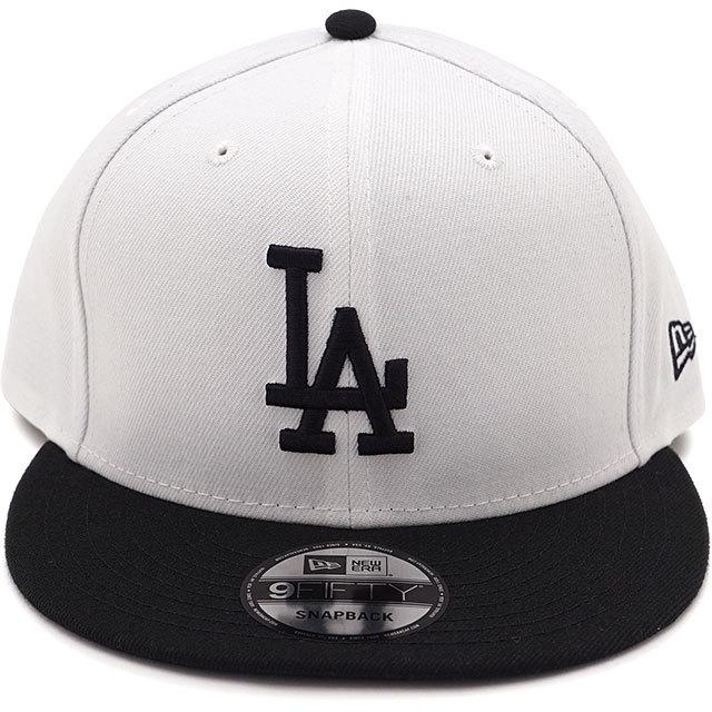 ニューエラ NEW ERA キャップ 9FIFTY LAD ロサンゼルス・ドジャース 13562102 定番 フリーサイズ ポリエステル コットン 帽子 WHT BLK ホワイト系 正規取扱店 | NEW ERA | 01