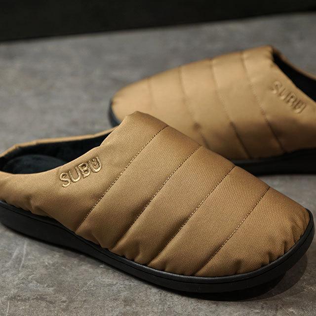 スブ SUBU キャンプ用サンダル 難燃 SUBU NANNEN FW21 メンズ・レディース 中綿スリッパ アウトドア COYOTE ブラウン系 正規取扱店 | SUBU | 01