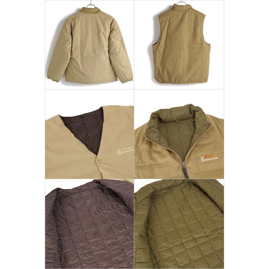 MANASTASH × TAION / ダウンジャケット/L/ポリエステル/KHK/7112110 MANASTASH（マナスタッシュ） メンズ タイオン 12ウェイ ダウン