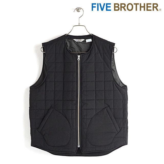 FIVEBROTHER（ファイブブラザー） メンズ キルト ワークベスト QUILT