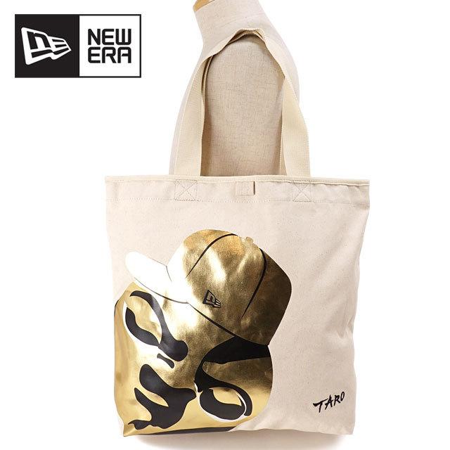 ニューエラ NEWERA 岡本太郎 太陽の塔 キャンバストートバッグ Taro Okamoto 14L Canvas Tote Bag 12860549 FW21 メンズ・レディース 鞄 アイボリー｜mischief