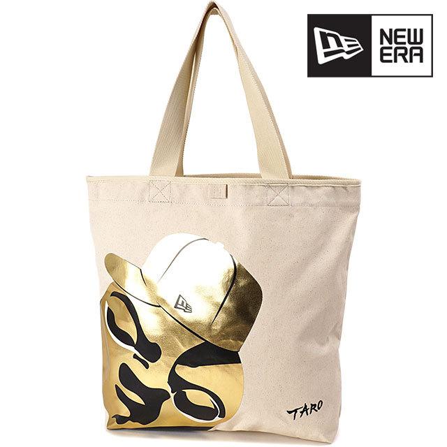 ニューエラ NEWERA 岡本太郎 太陽の塔 キャンバストートバッグ Taro Okamoto 14L Canvas Tote Bag 12860549 FW21 メンズ・レディース 鞄 アイボリー｜mischief｜02