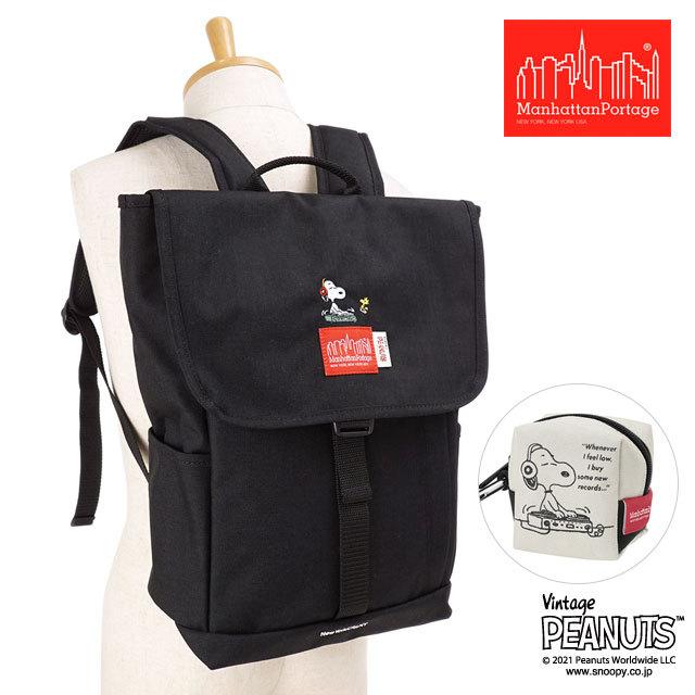 マンハッタンポーテージ Manhattan Portage ピーナッツ スヌーピー ワシントンスクエアバックパック JR Washington SQ PEANUTS 2021 MP1220JRPEANUTS21 FW21｜mischief