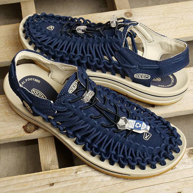 KEEN キーン UNEEK ユニーク サンダル ネイビー 27cm KEEN（キーン） 返品交換送料無料 ユニーク キャンバス メンズ