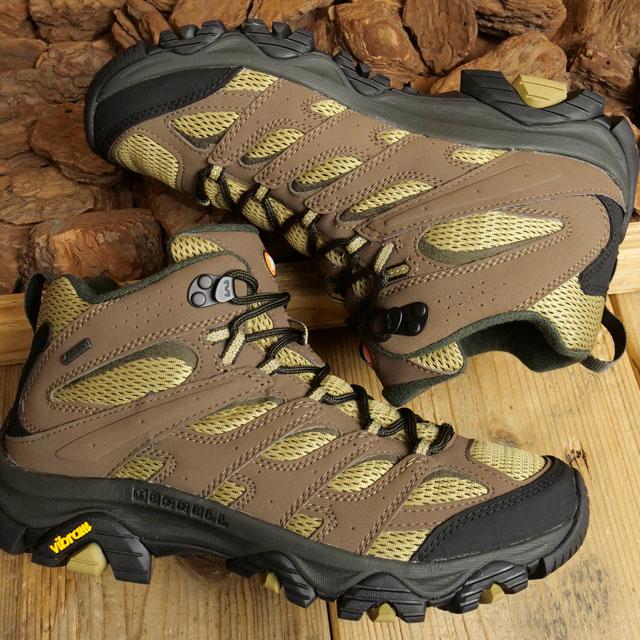 メレル MERRELL モアブ3 シンセティック ミッド ゴアテックス J500255 SS22 M MOAB 3 SYNTHETIC MID GORE-TEX 完全防水 KANGAROO COYOTE 茶 ブラウン系｜mischief｜02