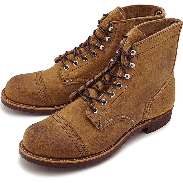 レッドウィング REDWING アイアンレンジャー メンズ ワークブーツ ＃8083 IRON RANGER RED WING Dワイズ ホーソーンミュールスキナーラフアウト ベージュ系