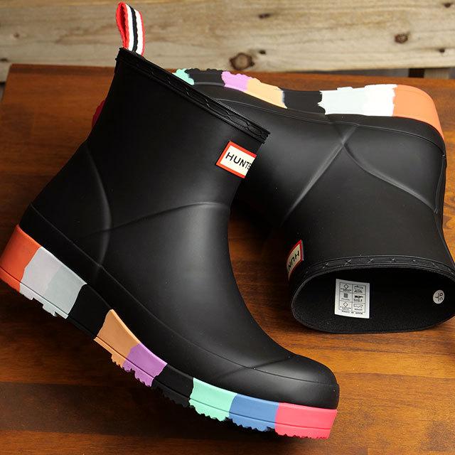 HUNTER ブラック レインブーツ ストライプ 公式　新品未使用 Hunter Boots - ハンターブーツ公式オンラインストア 靴