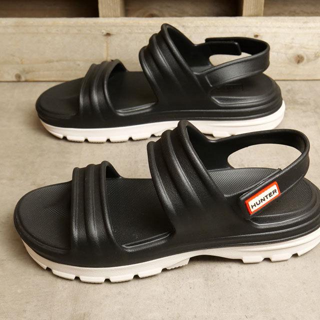 ハンター HUNTER ブルーム アルガエフォーム サンダル レディース WFD4036EVA-BWT SS22 W BLOOM ALGAE FOAM  SANDAL ストラップサンダル Black White