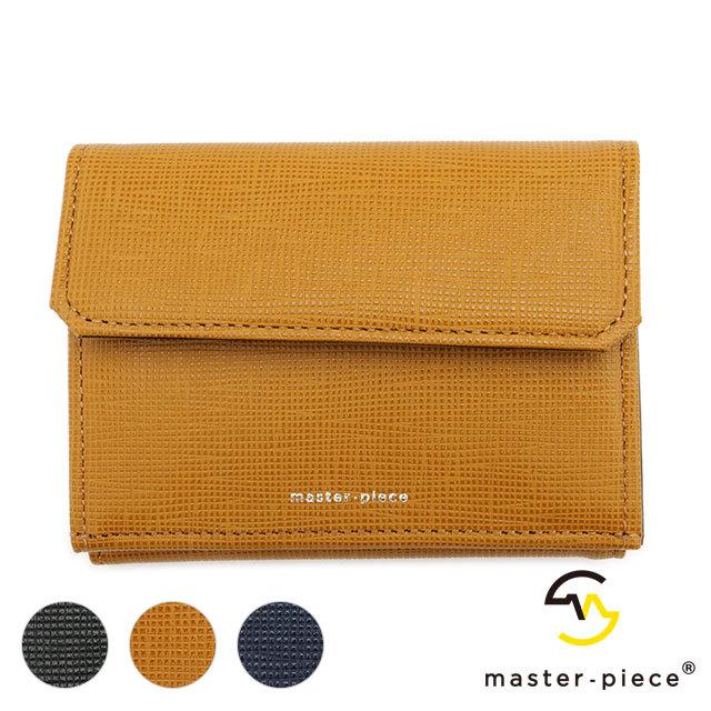 マスターピース master-piece エンボスレザー二つ折り財布 223403 SS22 luster 日本製 ウォレット 正規取扱店 | master-piece