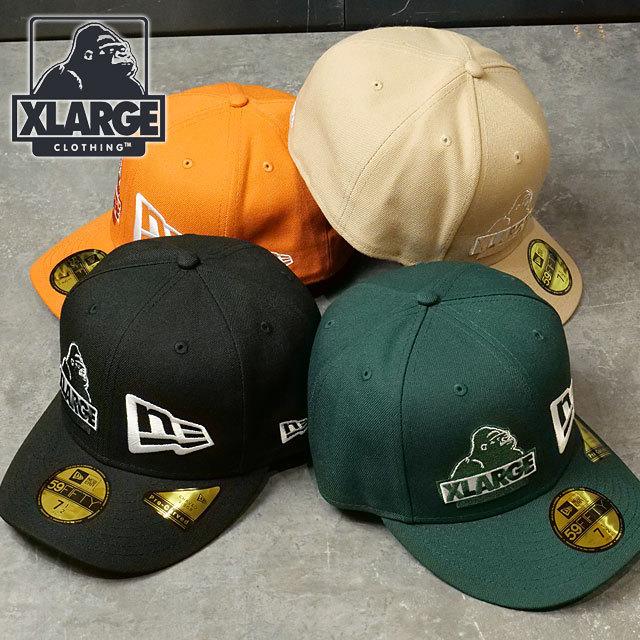 XLARGE LAロゴキャップ ネイビー/レッド 47 クリーンナップ ベースランナー サイドミニロゴ キャップ