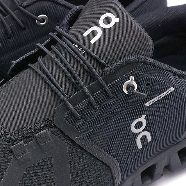 メンズ　On ブラックスニーカー　Cloud5 On オン メンズ クラウド5 ウォータープルーフ スニーカー