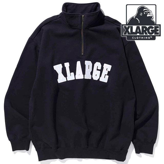 XLARGE（エクストラ ラージ） ハーフジッププルオーバースウェット 