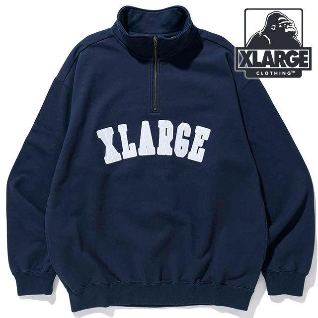 XLARGE エクストララージ ハーフジッププルオーバースウェット XLARGE エクストララージ ハーフジッププルオーバースウェット