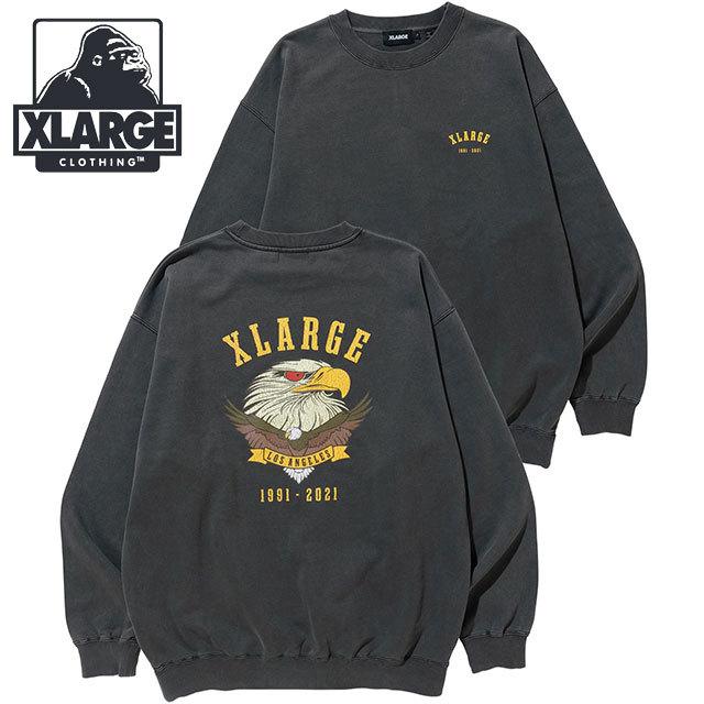 エクストララージ XLARGE イーグルロゴピグメントクルーネック