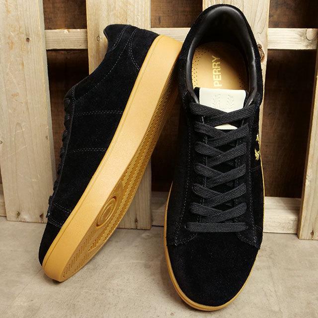 フレッドペリー FRED PERRY スペンサースエード スニーカー B3322-220 SS22Q2 SPENCER SUEDE メンズ・レディース 靴 BLACK 黒 ブラック系 | FRED PERRY | 01