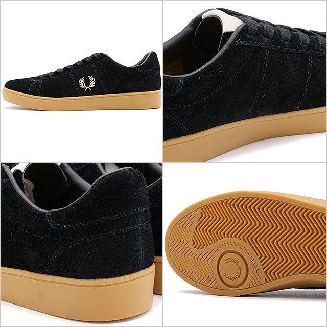 フレッドペリー FRED PERRY スペンサースエード スニーカー B3322-220 SS22Q2 SPENCER SUEDE メンズ・レディース 靴 BLACK 黒 ブラック系 | FRED PERRY | 02