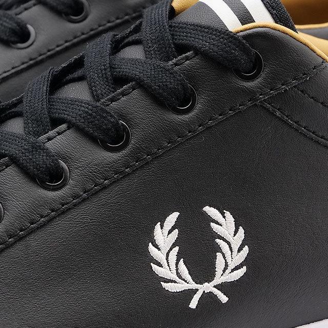 フレッドペリー FRED PERRY ベースラインレザー スニーカー B1228-102 SS22Q2 BASELINE LEATHER メンズ・レディース 靴 BLACK 黒 ブラック系 | FRED PERRY | 03