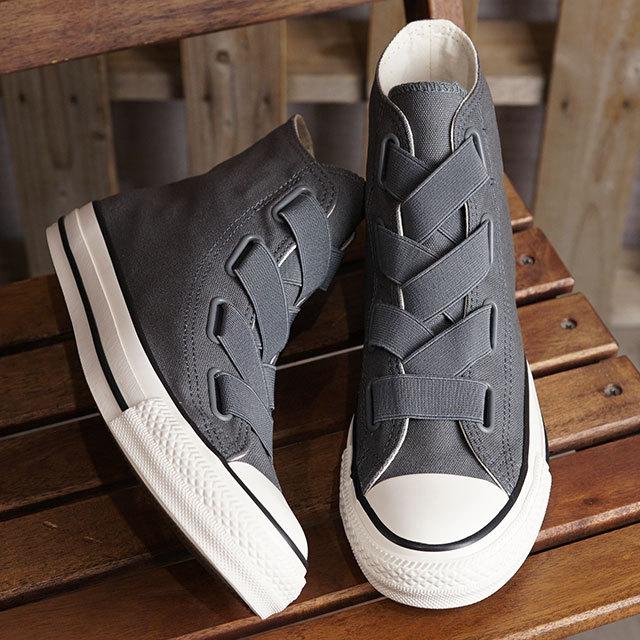 コンバース CONVERSE オールスター ゴアレース ハイカット スニーカー 31306540 SS22Q2 ALL STAR GORELACE HI レディース 靴 チャコール | CONVERSE | 01