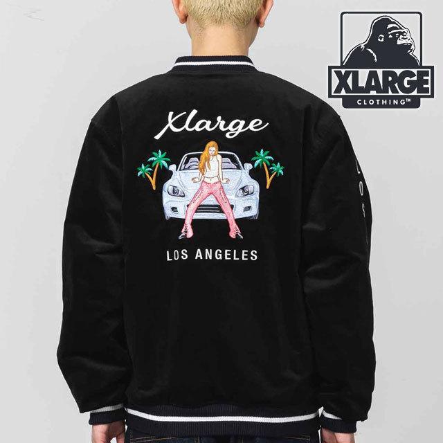 XLARGE　REVERSIBLE FLAG GAL　ブルゾン　ベロア　M XLARGE 【並行輸入】エクストララージ REVERSIBLE FLAG GAL