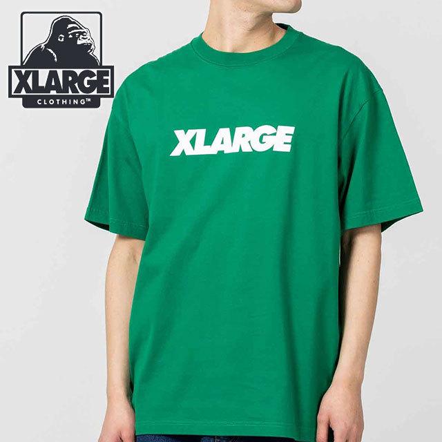 XLARGE エクストララージ 半袖 Tシャツ 緑 グリーン XLARGE エクストララージ メンズ ロゴTシャツ 101222011014 SU22