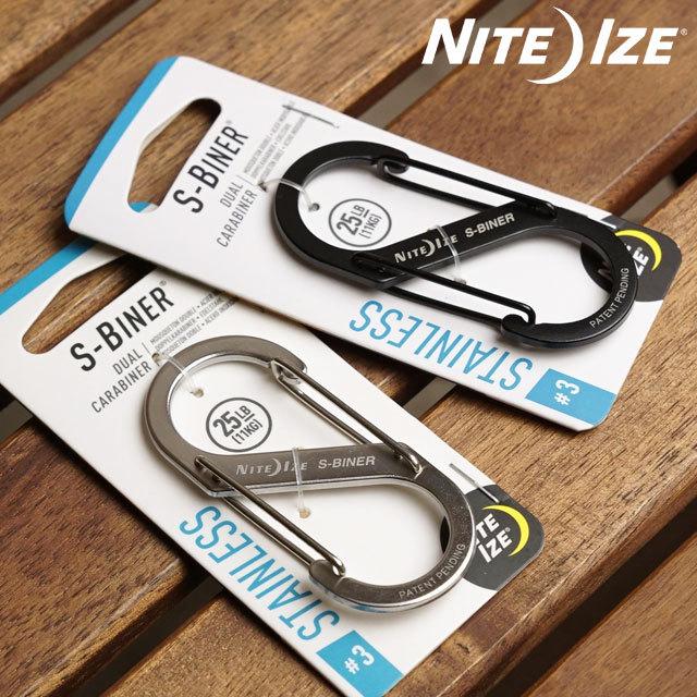 ナイトアイズ NITE IZE S型カラビナ エスビナー #3 SB3-03-01 SB3-03-11 NI00738 NI00744 アウトドア キャンプ ステンレス製 正規取扱店 | NITE IZE | 03