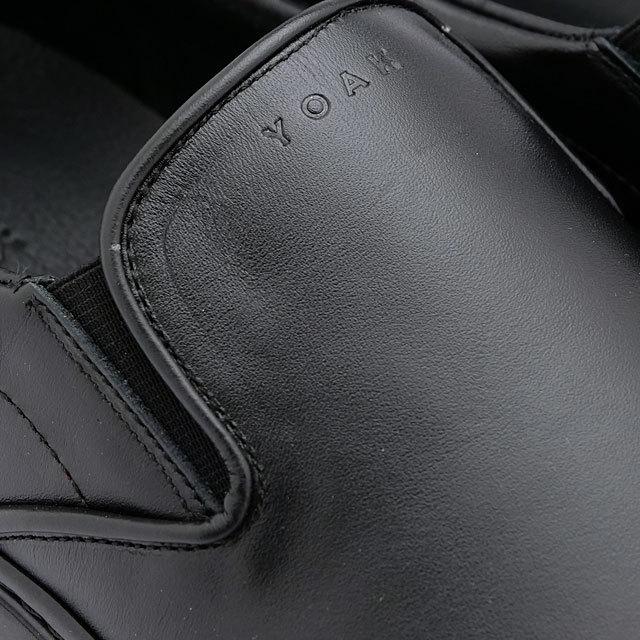 返品送料無料 ヨーク YOAK メンズ スニーカー リリー2 386730-02 SS22 LILY 2 日本製 ビブラムソール レザースリッポン BLACK 黒 ブラック系 正規取扱店 | YOAK | 03
